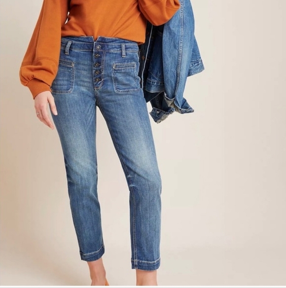 Anthropologie Denim - NWT Anthropologie Pilcro High Rise Slim Jeans Size 32